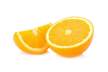 Orange fruit isolated on white