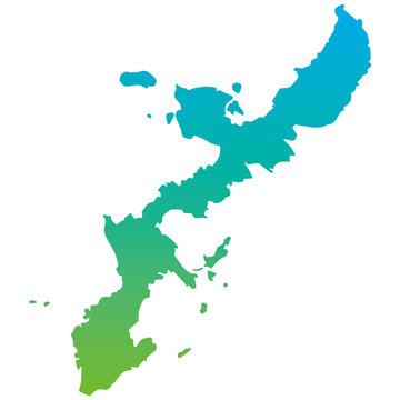 Fototapeta 沖縄県　地図