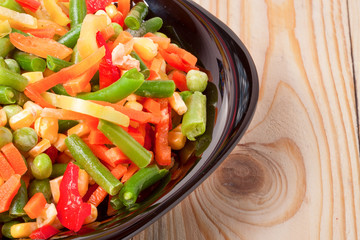 Mexican Mix of Vegetables. Tomatoes, Beans Celery Root Green