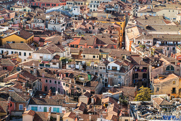 Panele Szklane  Widok z lotu ptaka na dachy Wenecji we Włoszech