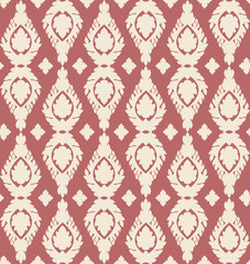 Thai traditional art ornament, seamless pattern on bright background