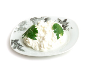 The subject on a white background