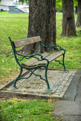 old bench in the park