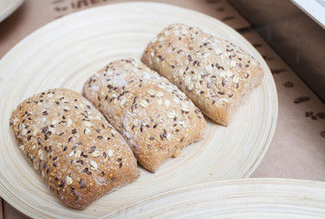 Bread on the plate
