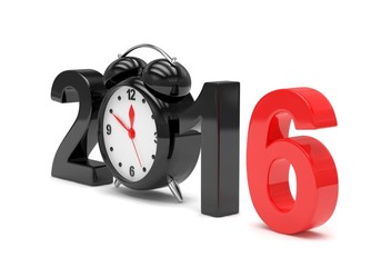 New year 2016 concept. 3d rendering.