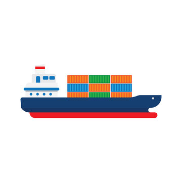 Cargo Ship with Containers