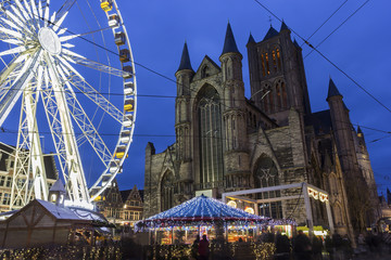 Saint Nicholas' Church in Ghent in Belgium