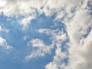 blue sky and clouds