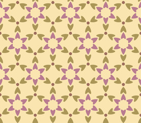 Seamless background, pattern with flowers