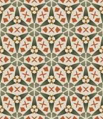 Seamless background, pattern with flowers