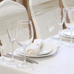 Banquet facilities served table