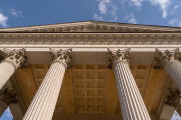 Ionian column capital architectural detail