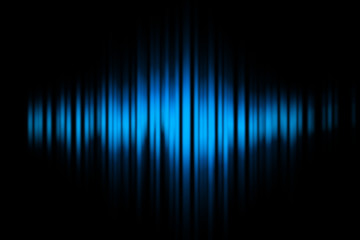 blue sound waves in black background