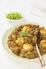 Beef Rendang. This is a Westernised version of Rendang, made with stewing steak and with extra liquid.