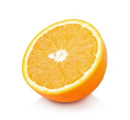 Orange fruit isolated on white