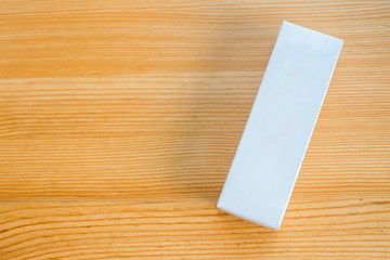 white blank packaging for retouching