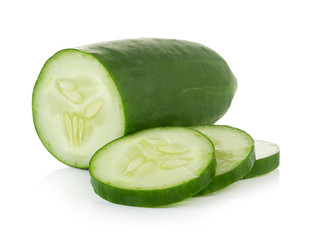 Cucumber on white background