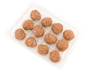 Pack of Raw Lamb Meatballs