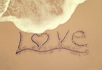 Love in the sand