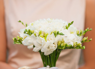 Wedding freesias bouquet 