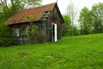 Fototapeta premium Old house in summer