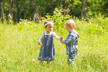 Fototapeta premium Boy and girl