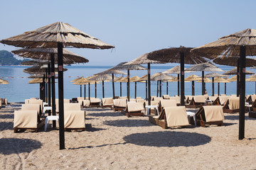 Beach in Budva, Montenegro