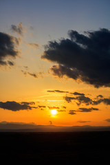 Fototapeta na wymiar Scenic view of a beautiful sunset