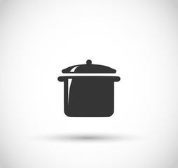 Pot icon vector