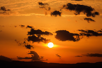 Scenic view of a beautiful sunset