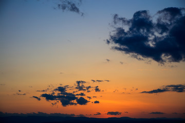 Scenic view of a beautiful sunset