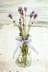 Lavender in bottle