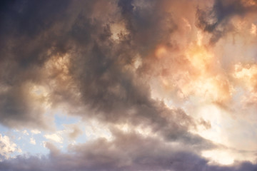 Clouds during sunset