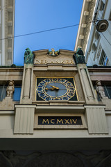 Astronomical Anker clock (Ankeruhr, 1911). Hoher Markt, Vienna.
