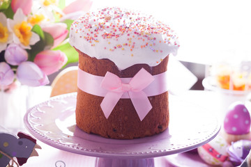 Easter cake with bow