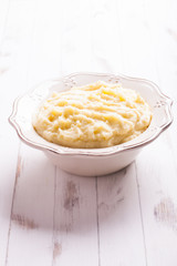 The mashed potato