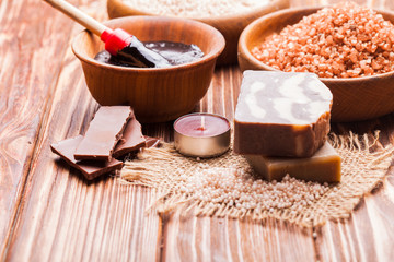 Chocolate spa set