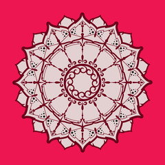 ethnic eastern circular pattern