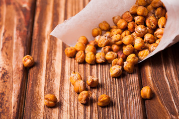 Spicy baked chickpeas