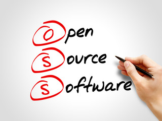 OSS Open source software, acronym concept