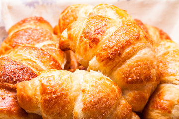 The fresh croissants