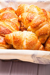 The fresh croissants