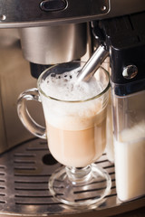 Homemade latte Espresso