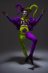 Fototapeta na wymiar Evil scary clown