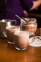Cocoa drink cooking