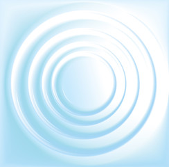 Vector background with concentric circles of water