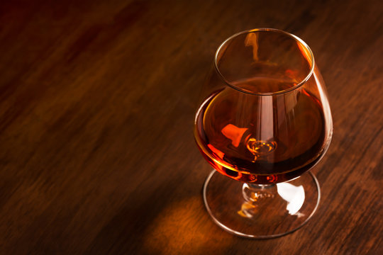 A glass of French cognac