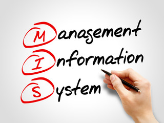 MIS Management Information System, acronym business concept © dizain