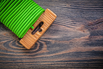 Soft wire tie on wooden board agriculture concept