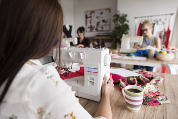 Sewing women at the workshop